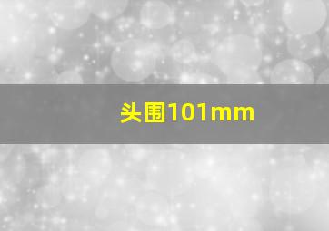 头围101mm