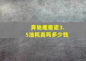 奔驰唯雅诺3.5油耗高吗多少钱