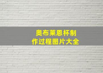 奥布莱恩杯制作过程图片大全