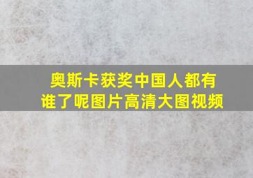 奥斯卡获奖中国人都有谁了呢图片高清大图视频