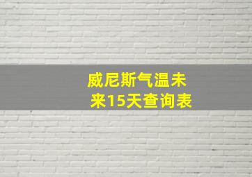 威尼斯气温未来15天查询表