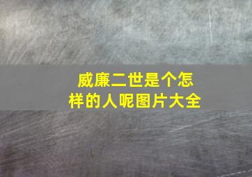 威廉二世是个怎样的人呢图片大全