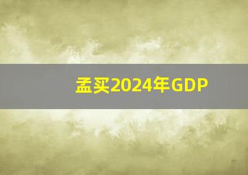 孟买2024年GDP