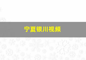 宁夏银川视频