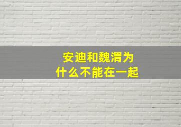 安迪和魏渭为什么不能在一起