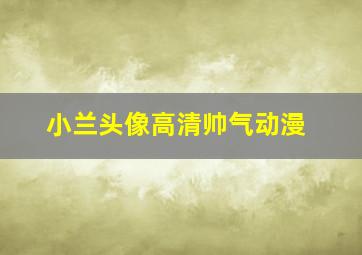 小兰头像高清帅气动漫