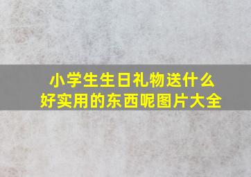 小学生生日礼物送什么好实用的东西呢图片大全