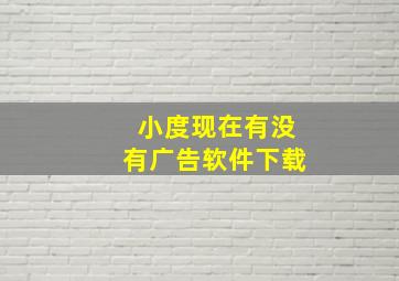 小度现在有没有广告软件下载