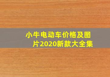 小牛电动车价格及图片2020新款大全集