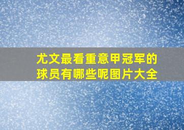 尤文最看重意甲冠军的球员有哪些呢图片大全