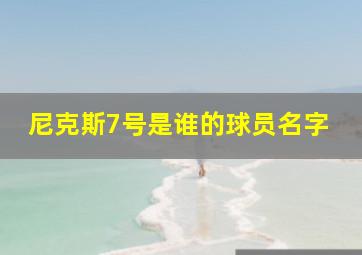 尼克斯7号是谁的球员名字