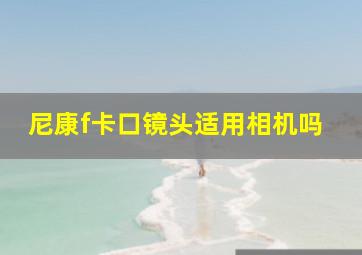 尼康f卡口镜头适用相机吗