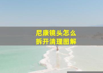 尼康镜头怎么拆开清理图解