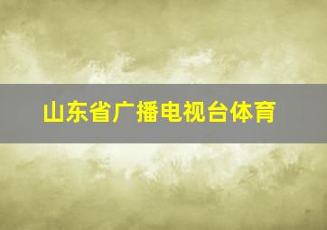 山东省广播电视台体育