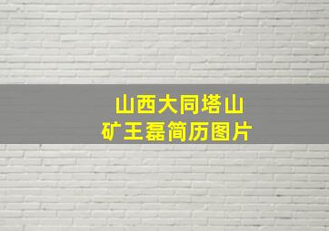 山西大同塔山矿王磊简历图片