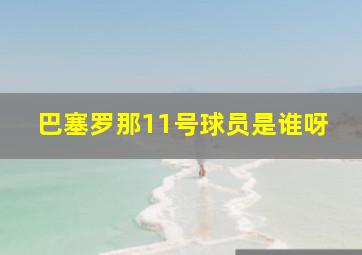 巴塞罗那11号球员是谁呀