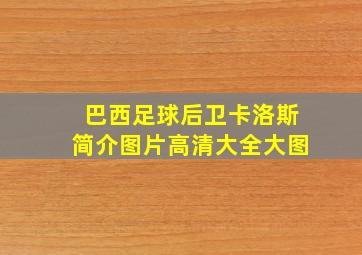 巴西足球后卫卡洛斯简介图片高清大全大图