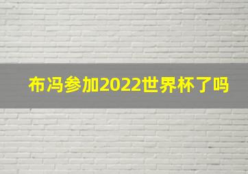 布冯参加2022世界杯了吗