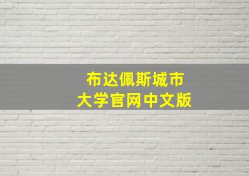 布达佩斯城市大学官网中文版