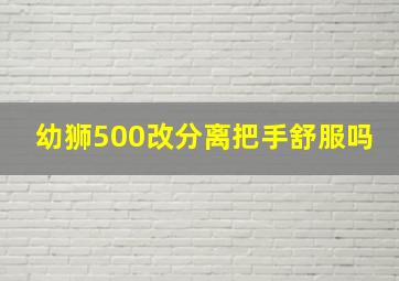 幼狮500改分离把手舒服吗