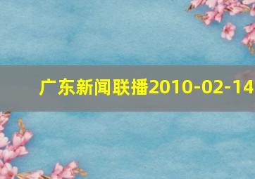 广东新闻联播2010-02-14