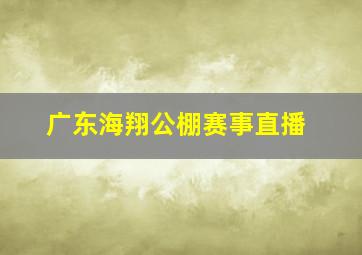 广东海翔公棚赛事直播