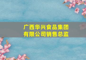 广西华兴食品集团有限公司销售总监