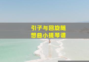 引子与回旋随想曲小提琴谱