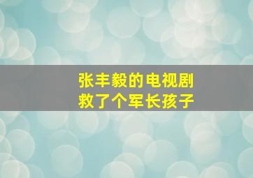 张丰毅的电视剧救了个军长孩子