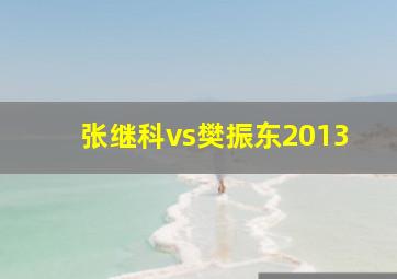 张继科vs樊振东2013