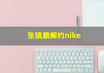 张镇麟解约nike