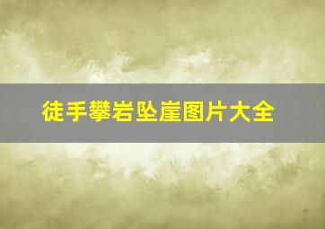 徒手攀岩坠崖图片大全