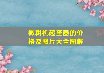 微耕机起垄器的价格及图片大全图解