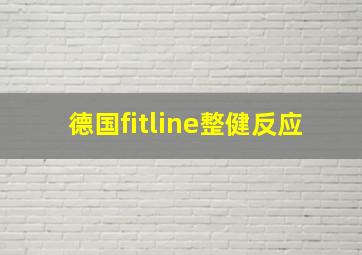 德国fitline整健反应