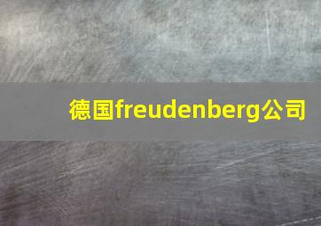 德国freudenberg公司