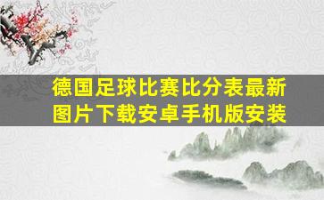 德国足球比赛比分表最新图片下载安卓手机版安装