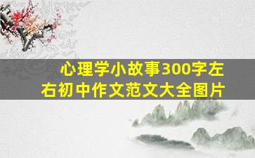 心理学小故事300字左右初中作文范文大全图片