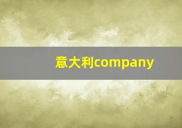 意大利company