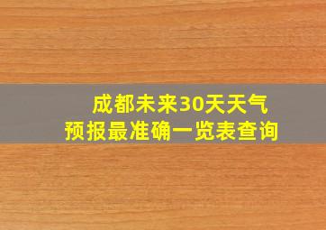 成都未来30天天气预报最准确一览表查询