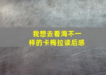 我想去看海不一样的卡梅拉读后感