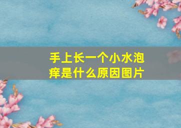 手上长一个小水泡痒是什么原因图片