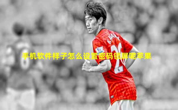 手机软件样子怎么设置密码锁屏呢苹果
