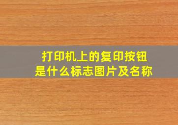 打印机上的复印按钮是什么标志图片及名称