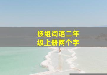 披组词语二年级上册两个字