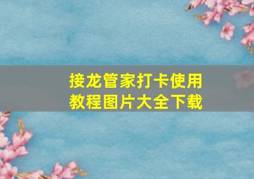 接龙管家打卡使用教程图片大全下载