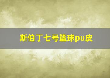 斯伯丁七号篮球pu皮