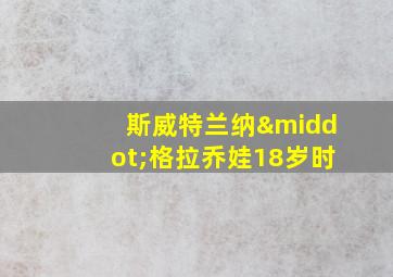 斯威特兰纳·格拉乔娃18岁时