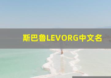 斯巴鲁LEVORG中文名