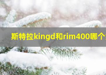 斯特拉kingd和rim400哪个好