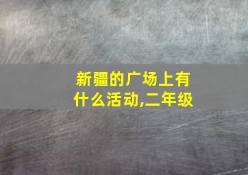 新疆的广场上有什么活动,二年级